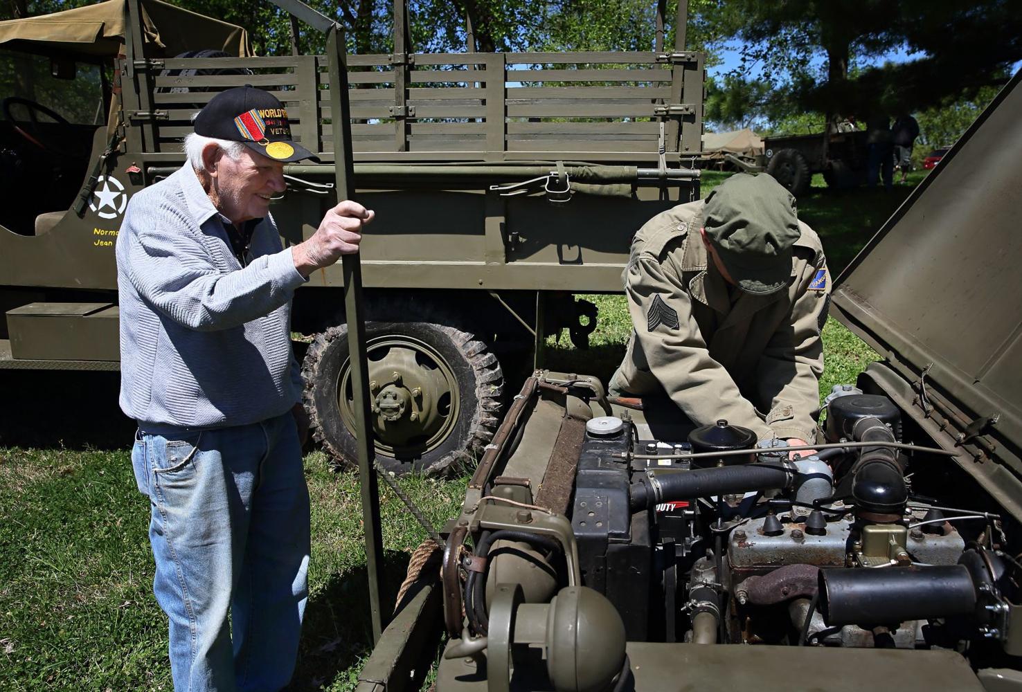 World War II reenactment camp Jefferson Barracks Park