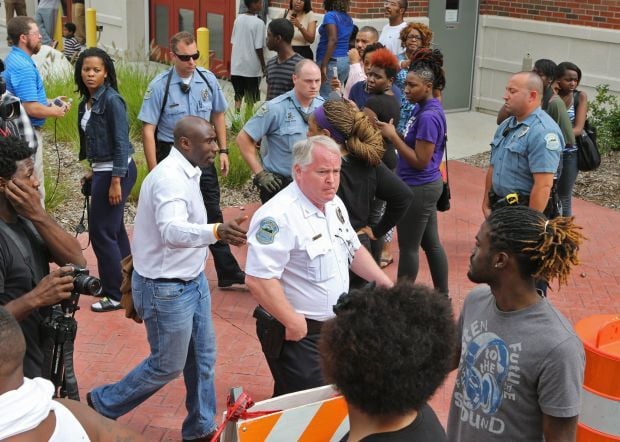 Jackson leaving protest