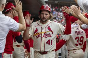 Cardinals take on Rockies at Busch Stadium
