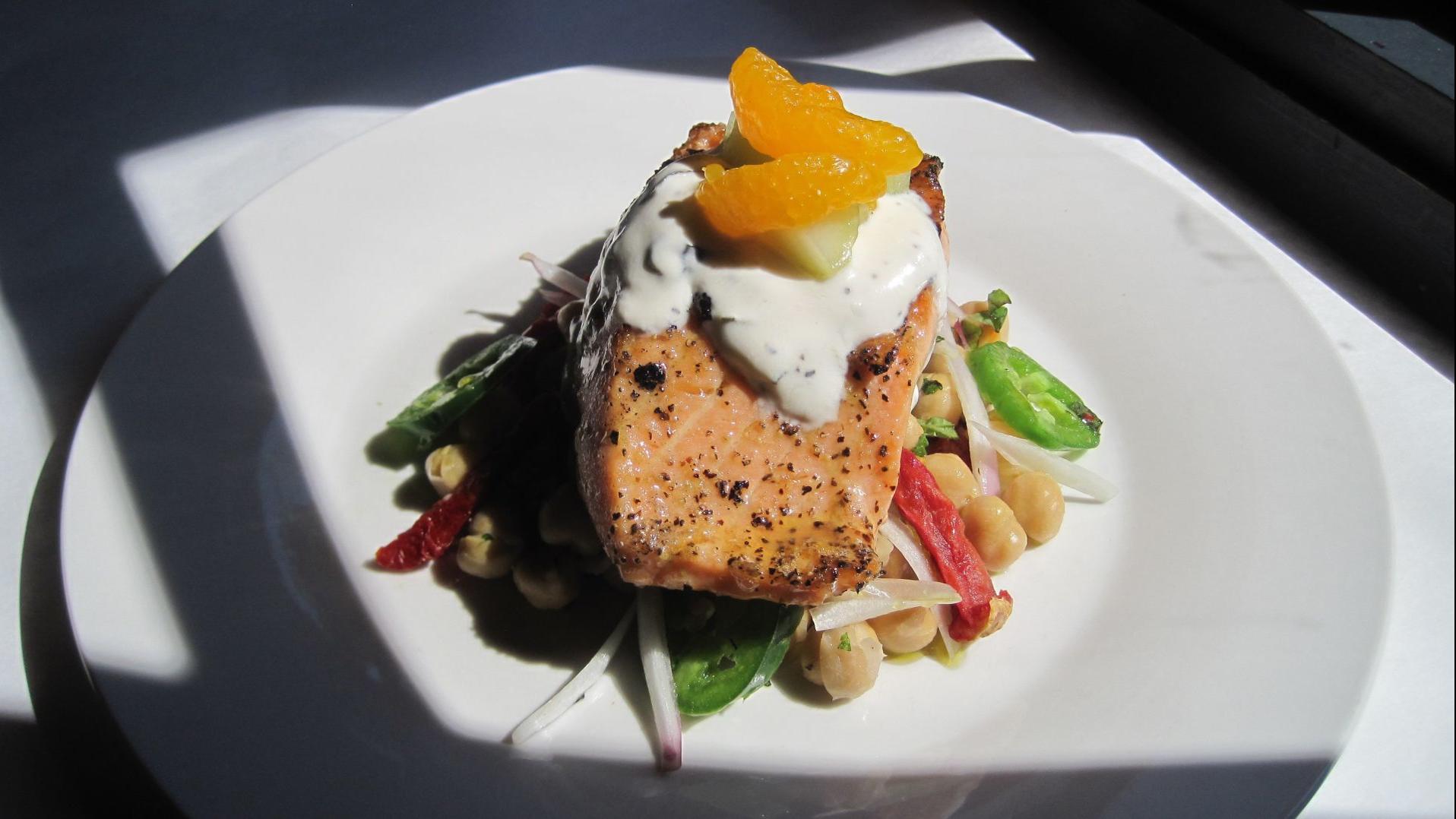 Special Request Flavors Of California Italy Meld In Salmon Dish At Eleven Eleven Mississippi Food And Cooking Stltoday Com