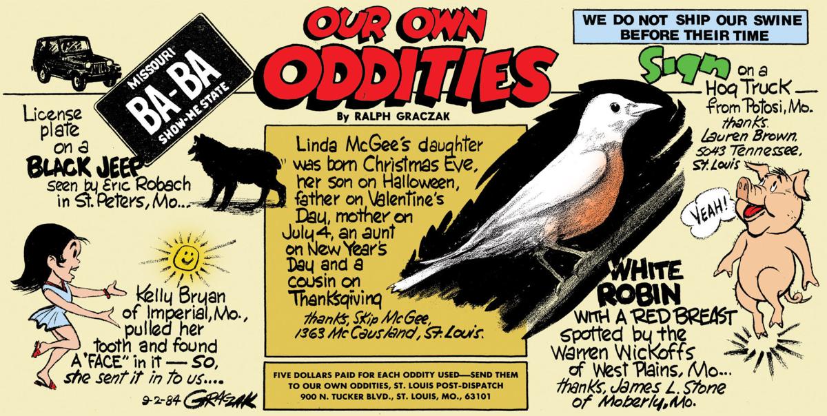 Do you remember 'Our Own Oddities?' They made their debut on Sept. 1, 1940