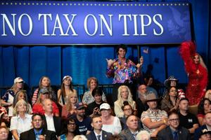 U.S. President Donald Trump delivers remarks at Red Rock Casino Resort Spa in Las Vegas