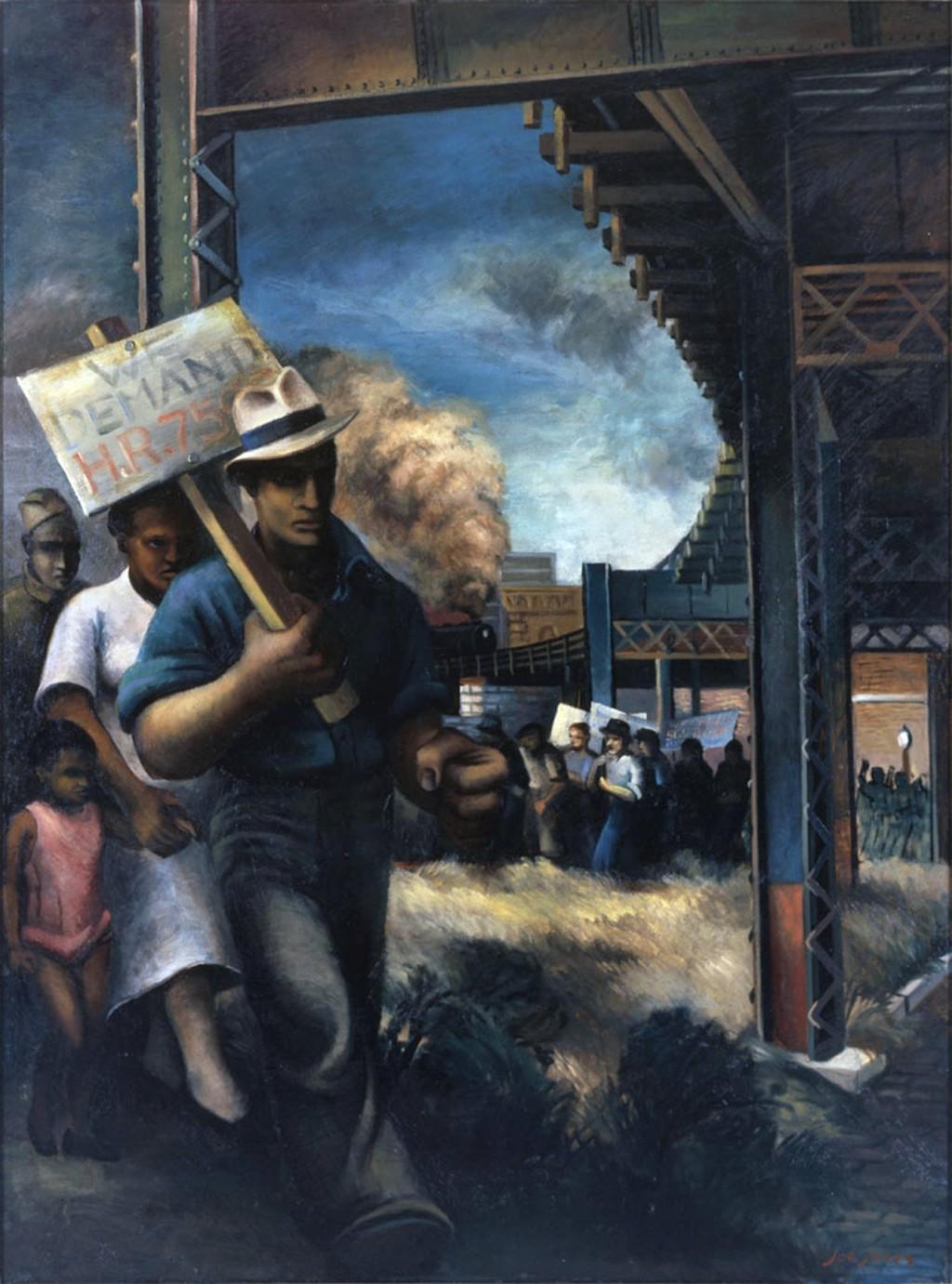 Mural Segment Is Centerpiece Of Art Museum S Joe Jones Exhibit