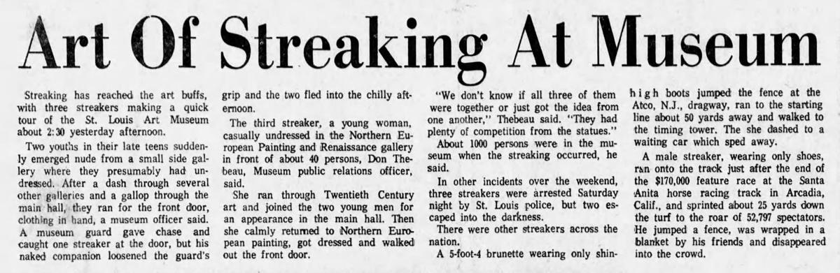 March 5, 1974: Mizzou students set a streaking record | Post-Dispatch Archives | www.semadata.org