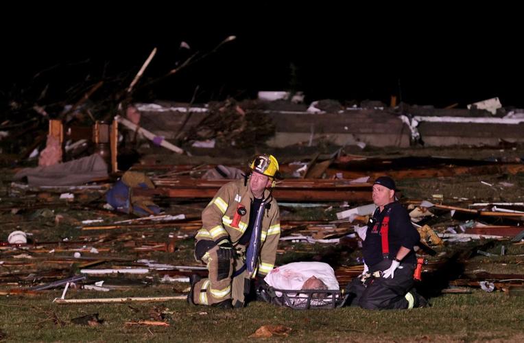 Tornado damage off Highway F and Stub Road in St. Charles
