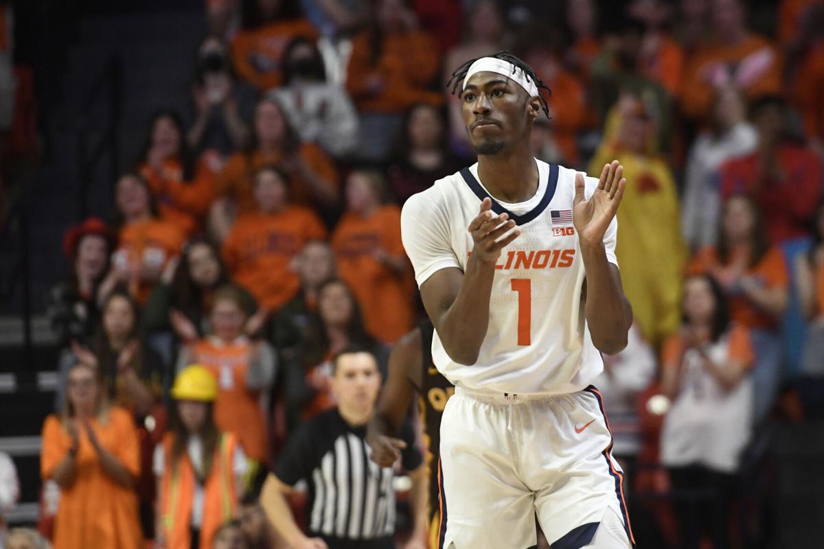 Illinois guard Sencire Harris leaves with injury vs. Syracuse basketball
