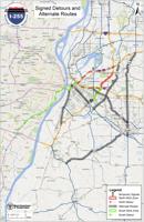 Detours around Interstate 255 rebuild
