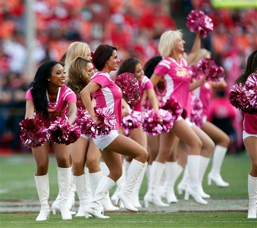 Photos: NFL cheerleaders wear pink for Breast Cancer Awareness Mo