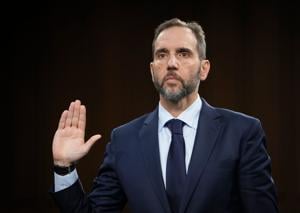 Former special counsel Jack Smith is sworn in as he appears before the Senate Judiciary Committee on Sept. 29, 2026.