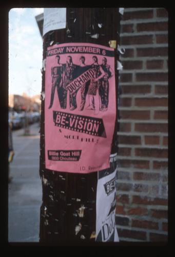 Punk rock concert flyer