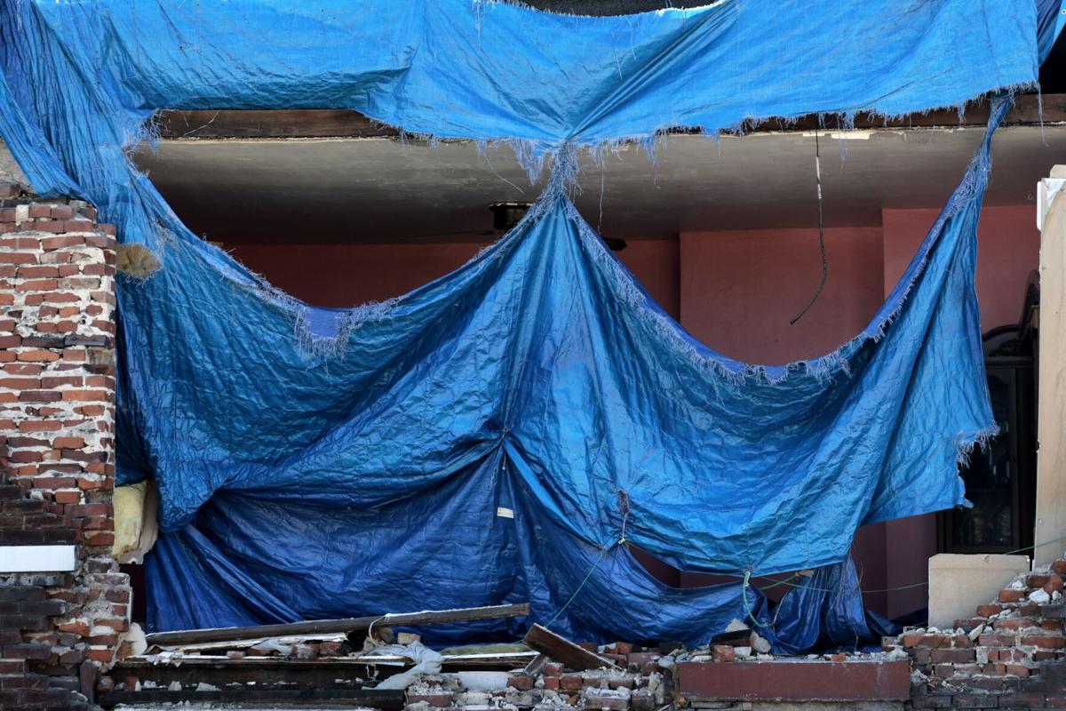 Tarps wearing out as weather approaches