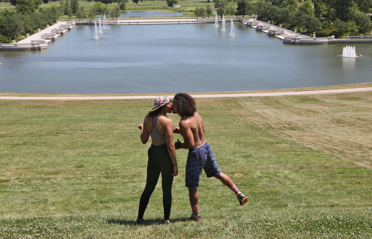 Heat doesn't stop fighter from training on Art Hill