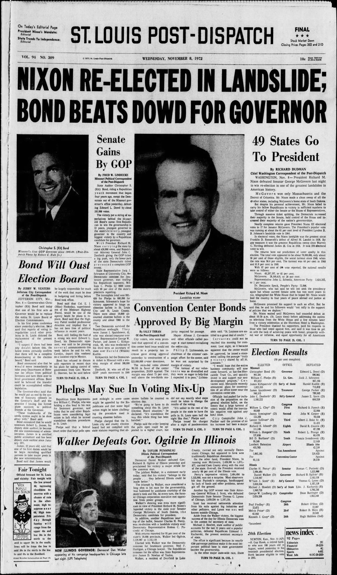 From Wilson to Obama: 100 years of election front pages | Election 2016 ...