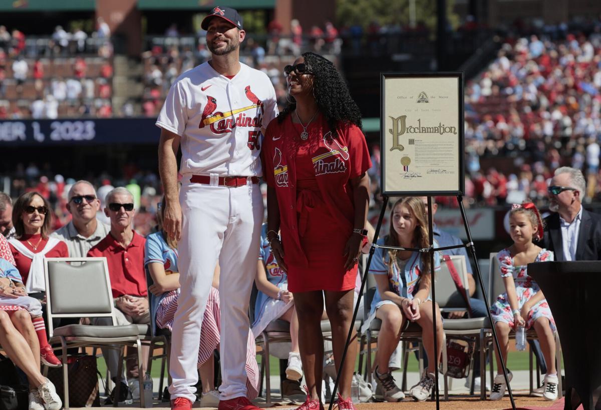 Cardinals honor Adam Wainwright with Molina, Pujols on hand
