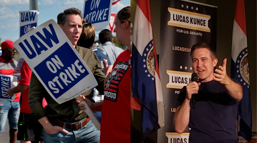 Josh Hawley And Lucas Kunce Fight For Missouri Labor Support