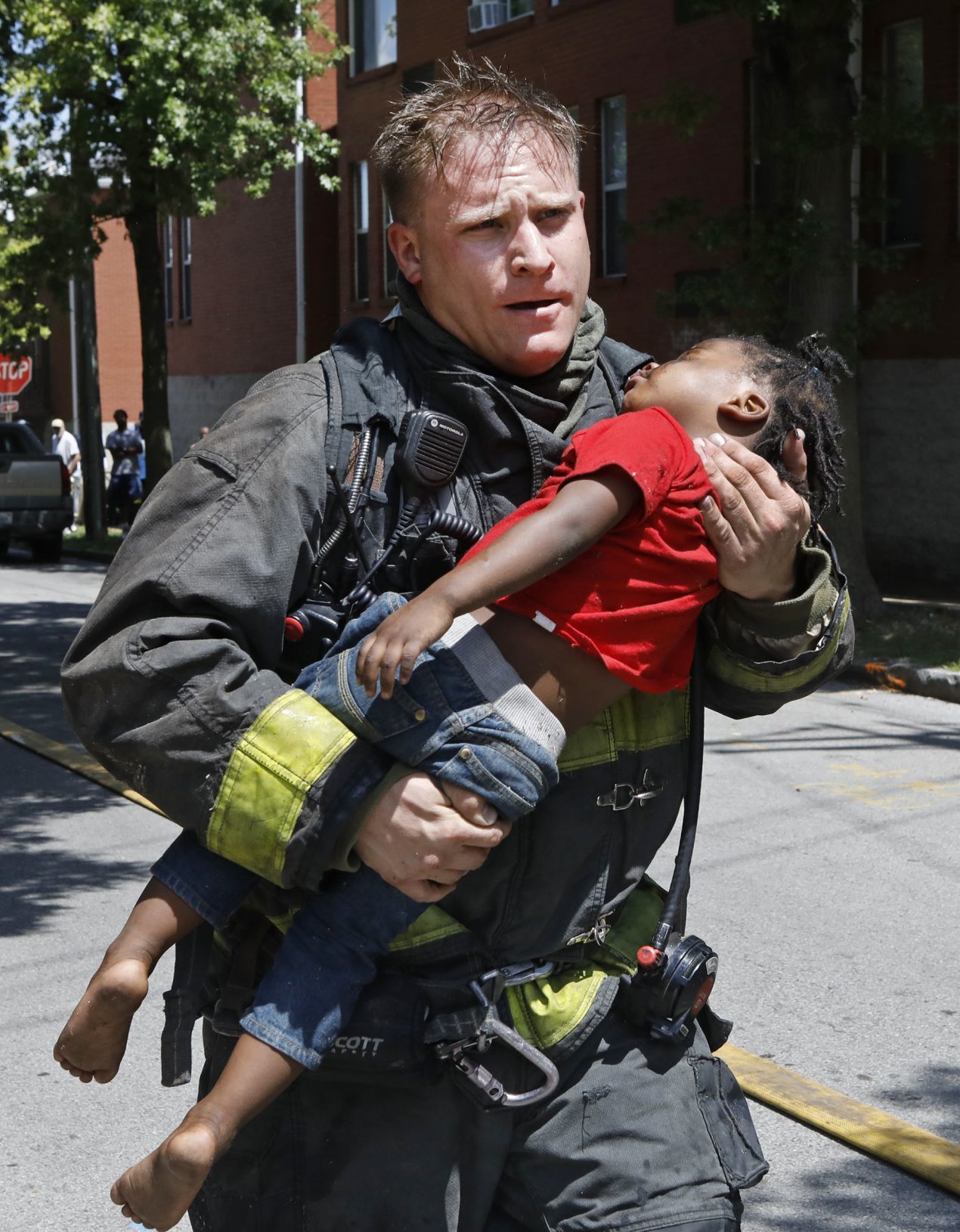 Photos: Firefighters Rescue Four Children From Burning St. Louis Apartment