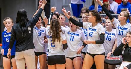 Hermann outlasts St. Joseph LeBlond in 5 sets to advance to Class 2 championship