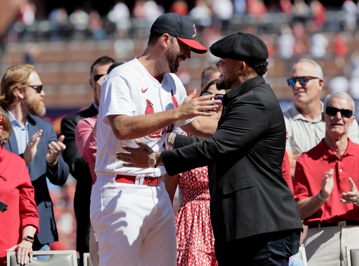 Cardinals honor Adam Wainwright with Yadier Molina and Albert Pujols  attending