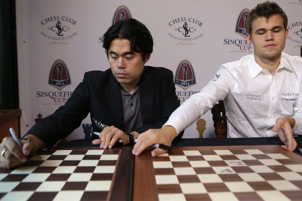 Chess boxing: Magnus Carlsen vs Hikaru Nakamura