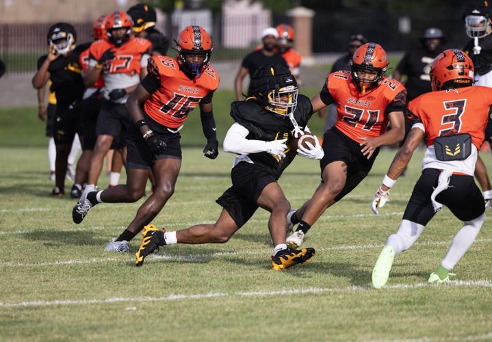 Ritenour football scrimmage