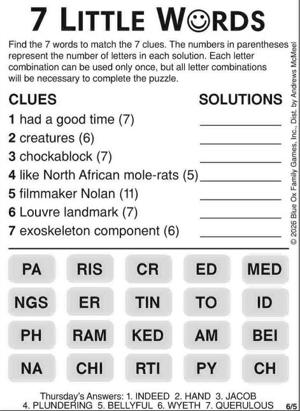 Page P7 puzzles image