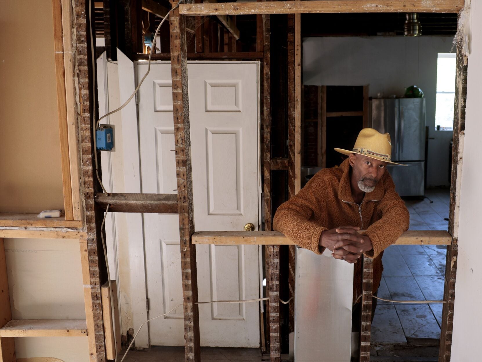 One year after 2025 tornado, how may residents relocated in the city