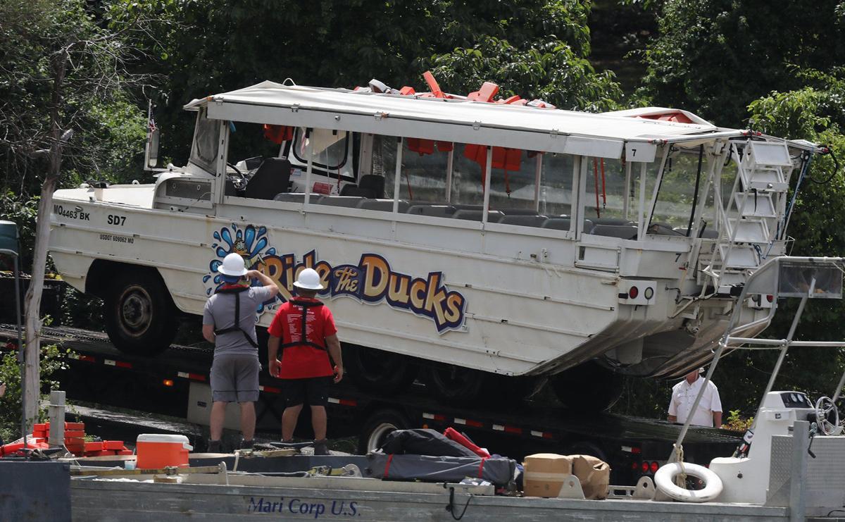 Coast Guard raises duck boat from Table Rock Lake after 