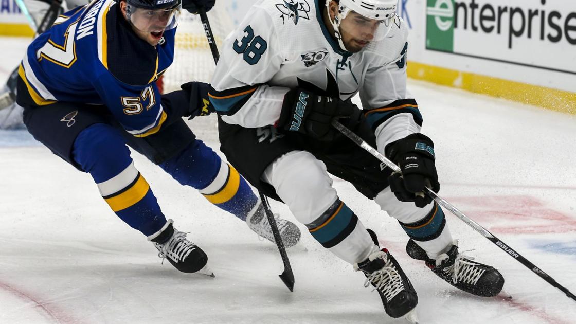 Games With Blues zijn een welkome verandering van scène voor Sharks Without A Home | St. Louis Blues Games With Blues zijn een welkome verandering van scène voor Sharks Without A Home | St. Louis Blues