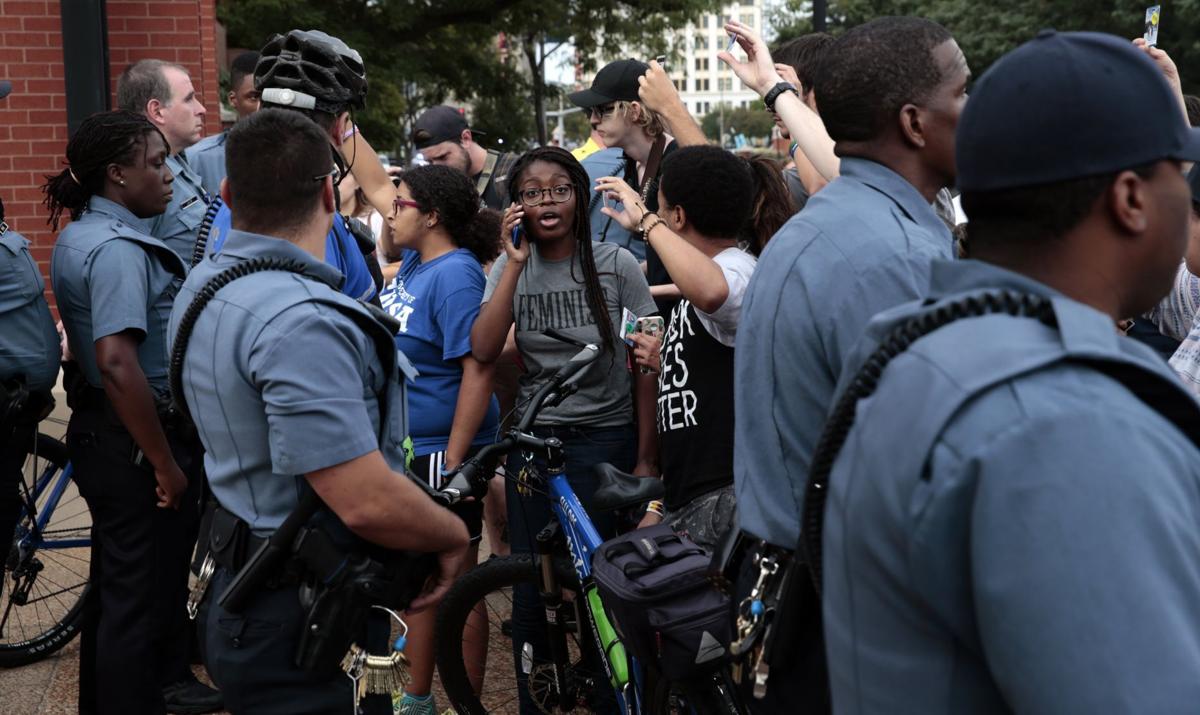 SLU students blocked from campus during protest