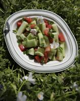 Tomato, Cucumber and Purslane Salad