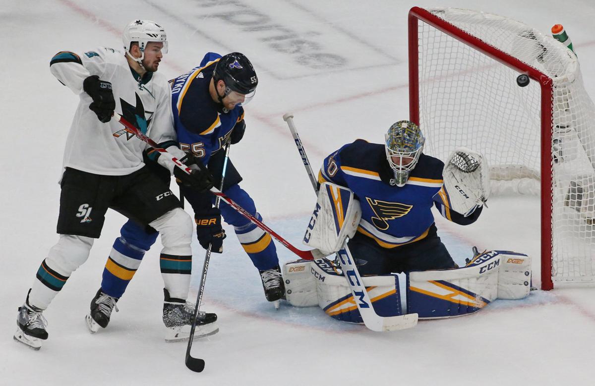 Blues and Sharks skate in game 4 of the semifinals