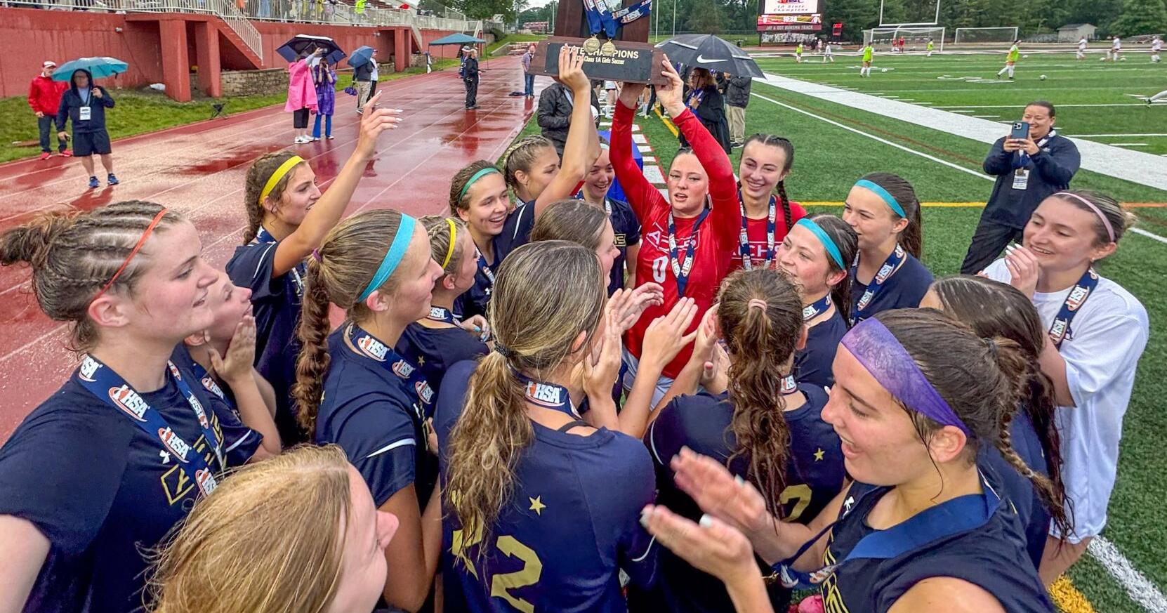 Elyse Myatt's perfect pass leads to Britt Wilhelm's state championship goal for Althoff - Vimarsana News