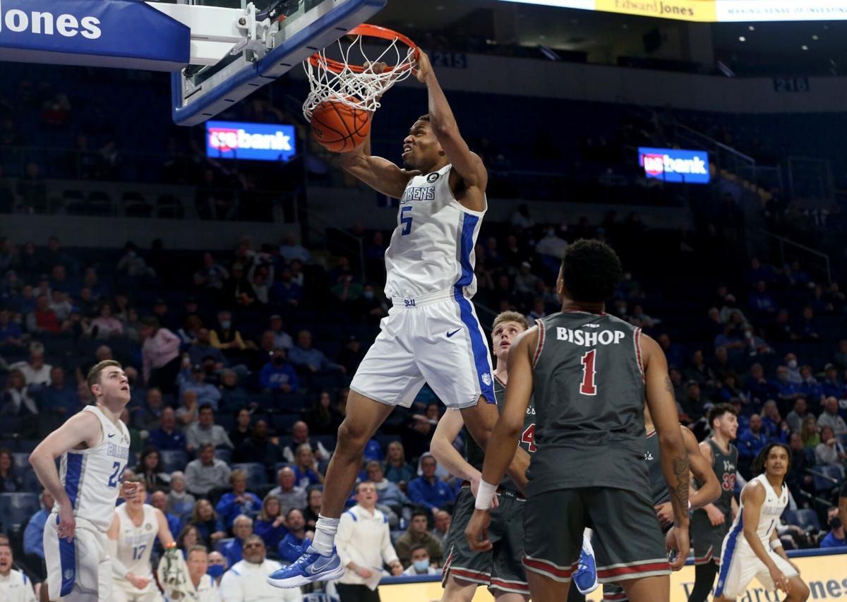 Francis Okoro feels energized, more confident as SLU men's basketball  starts practice