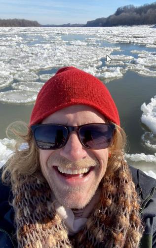 Ice Surfing on Missouri River
