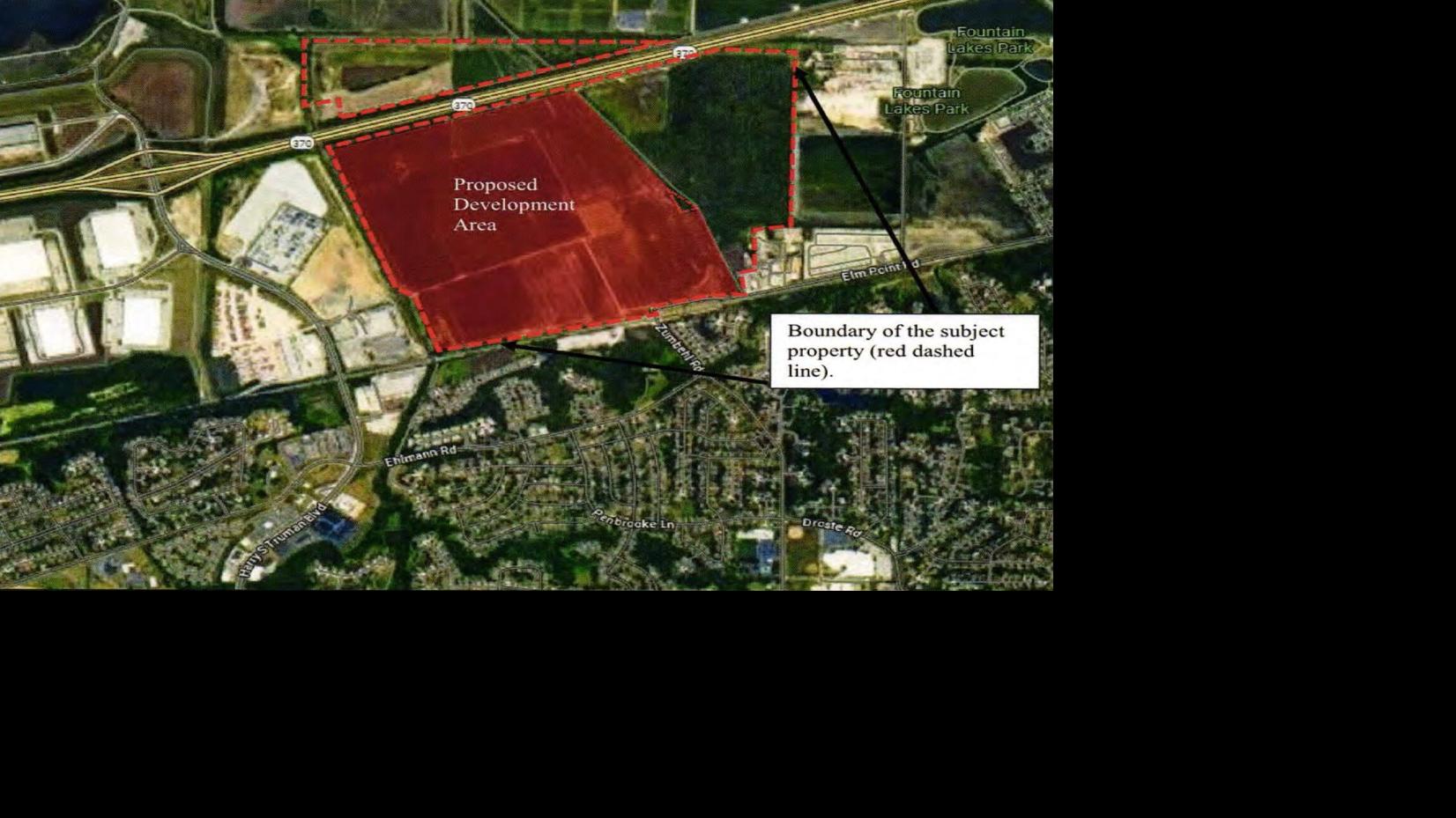 Proposed Project Cumulus site boundaries in St. Charles