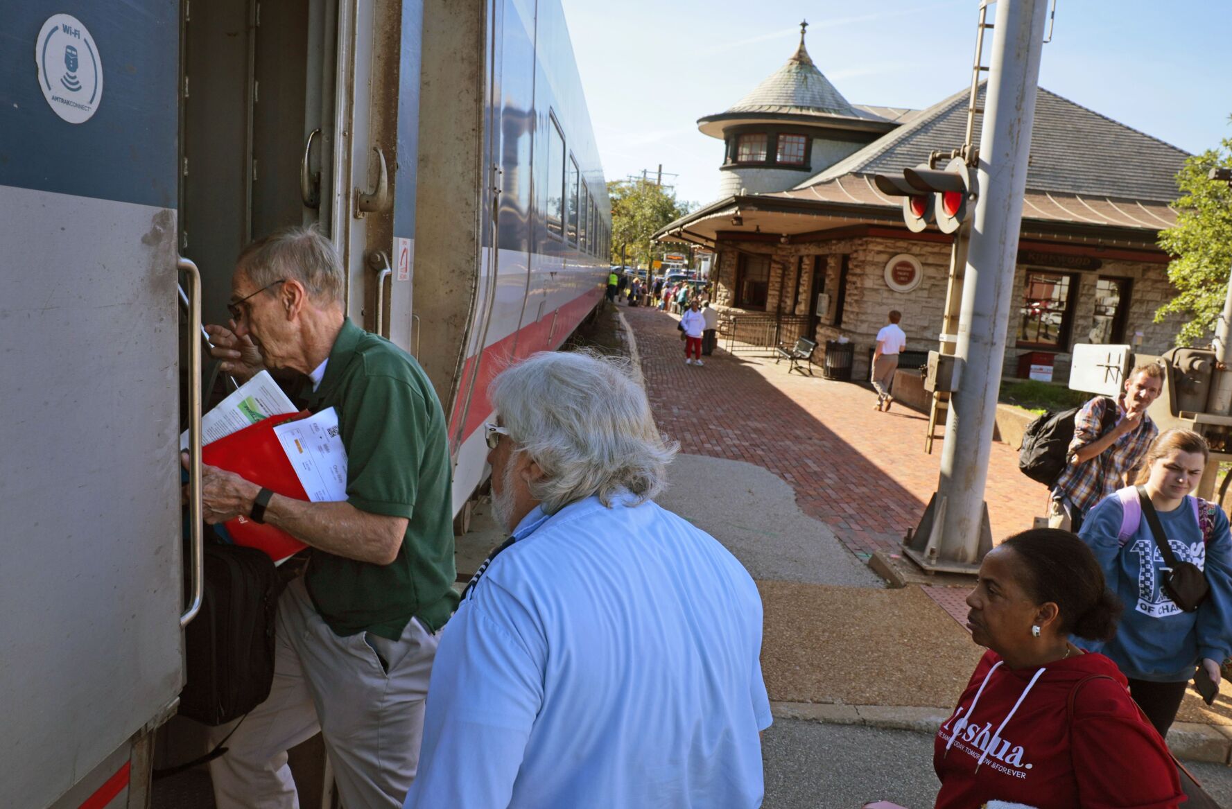 All Aboard at Kirkwood Amtrak station
