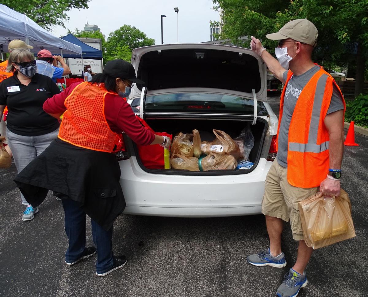 Catholic Charities of St. Louis food distribution event