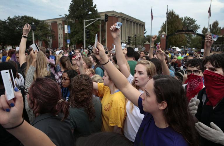 SLU students blocked from campus during protest