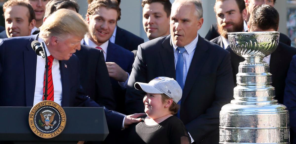St. Louis Blues visit President Trump at White House with Stanley Cup