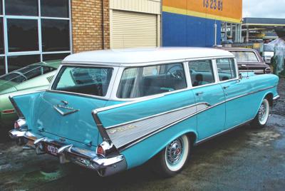 ‘57 Chevy wagons were “born with a wanderlust...”