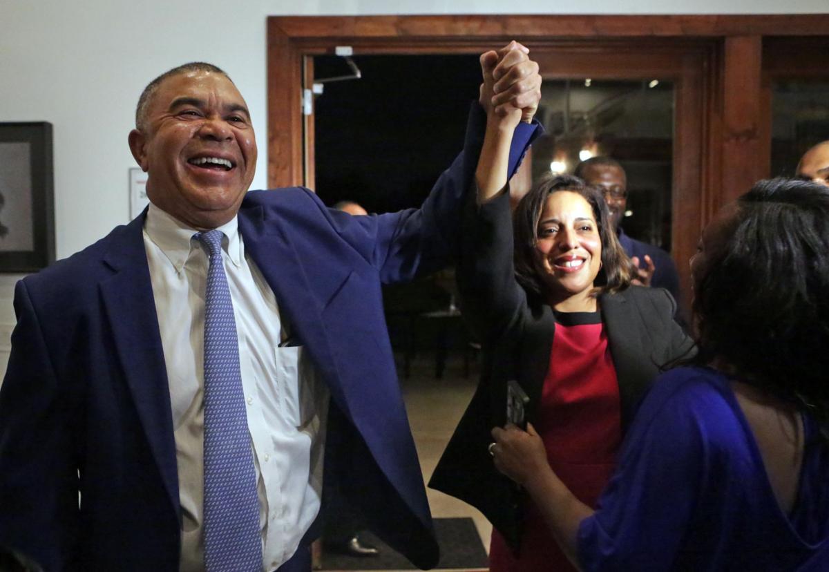 Clay and Gardner celebrate their primary win