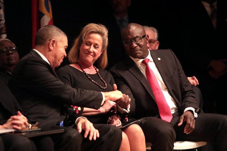 Community leaders and federal officials celebrate transfer of land for NGA headquarters