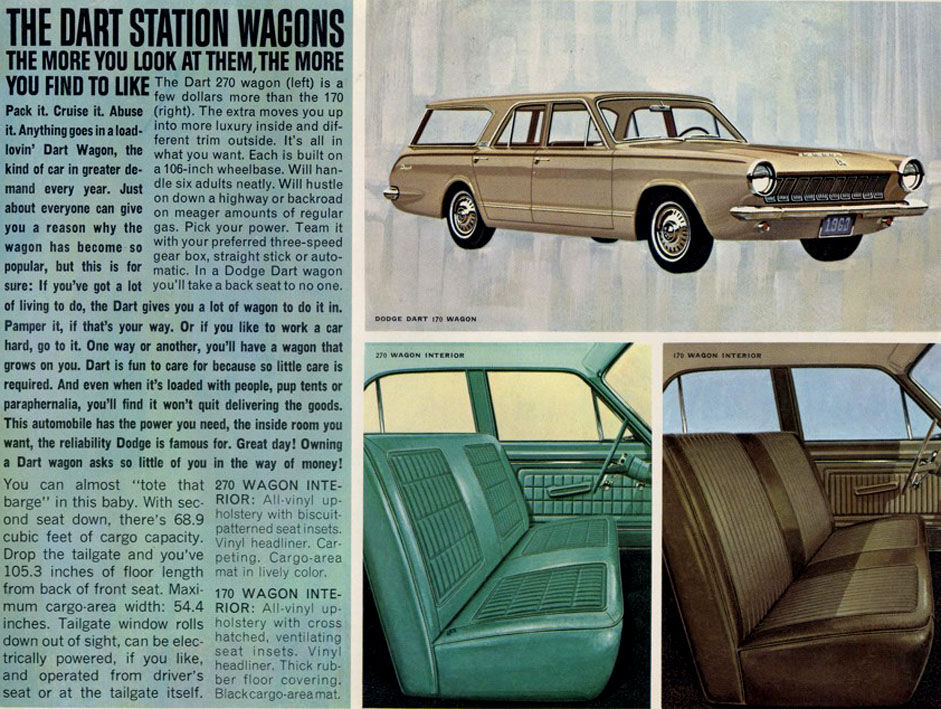 Set of 3 1963 Dodge Dart Station Wagon with Topless Model Press Photos 0219 