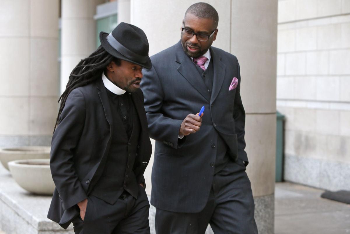 Rev. Sekou on trial for "Refusal to Disperse" while praying during protest