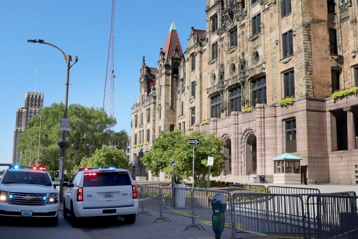 City Hall, Sunday morning, July 12, 2020