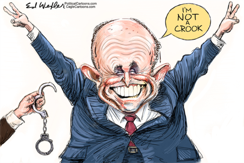 In The Cartoons: The Big Lie; Cyber Attacks; Giuliani | Editorial ...