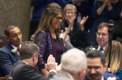 Scenes from opening day of Missouri legislature in Jefferson City