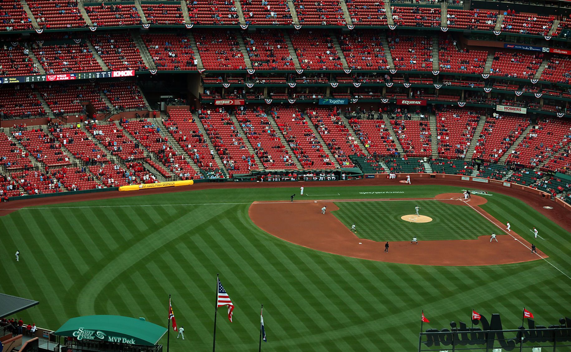 Photos Back at Busch St. Louis Cardinals fans relish Opening Day