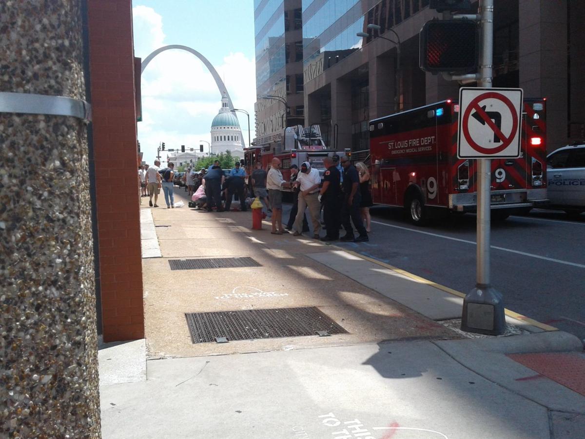 Pedestrians hurt in hit-and-run on Chestnut Street, downtown St. Louis