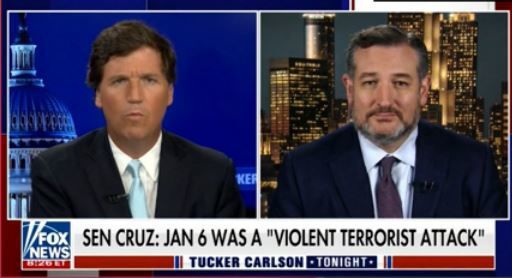 Tucker Carlson challenges Sen. Ted Cruz over 'terrorism' reference